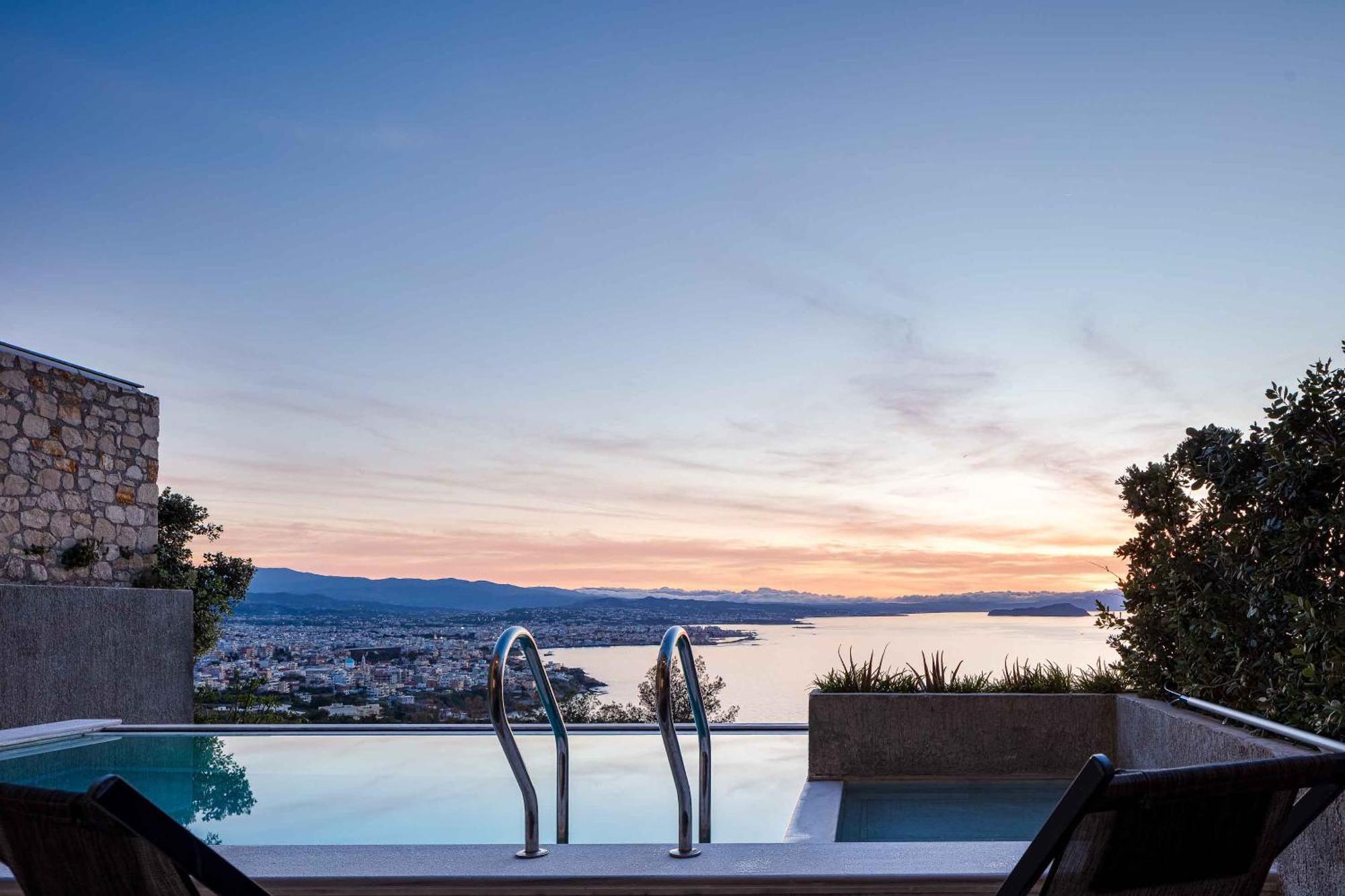 Omnia Luxury Villas - "Heated" Pools & Breathtaking Seaviews! Chania  Exteriér fotografie